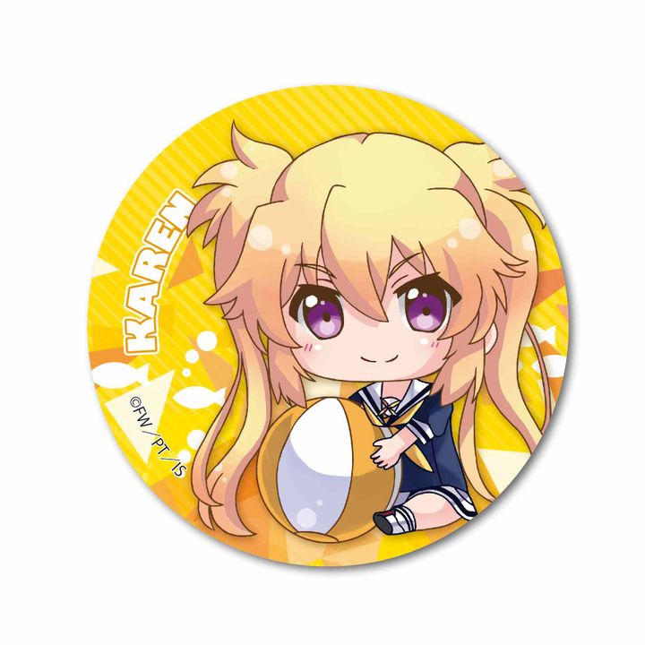 Island GyuGyutto Can Badge Kurutsu Karen Kyou Hobby Shop
