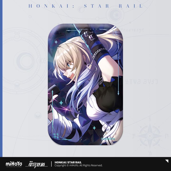 Serval Make the World Clamor Light Cone Series Theme Square Badge (7cm) Honkai Star Rail