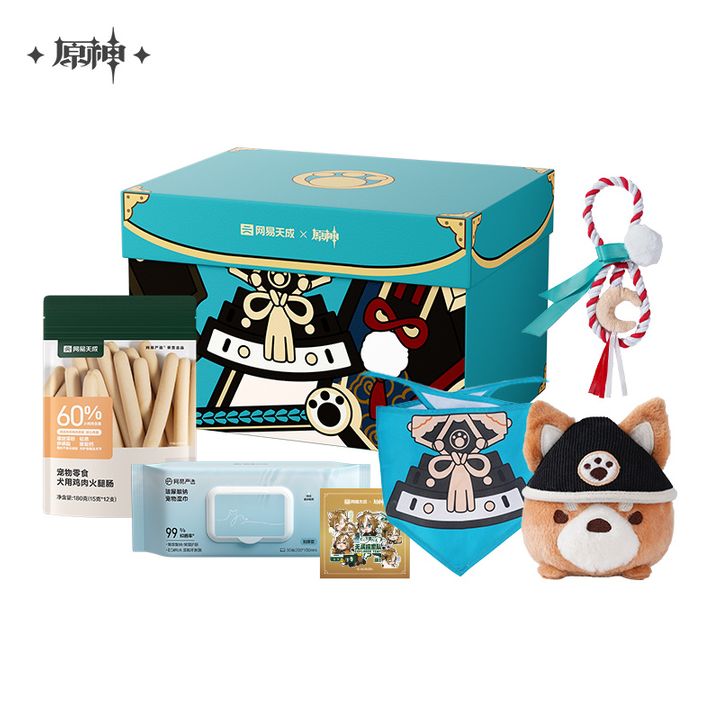 Netease Tiancheng x Genshin Impact Gorou Theme Cat and Dog Gift Box